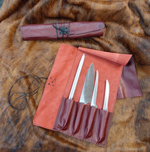Load image into Gallery viewer, Maka Leathergoods " Tea-Towel Knife Roll"