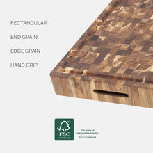 Load image into Gallery viewer, Teakhaus "End Grain Butchers Block 313" 52x35.5x6.4cm