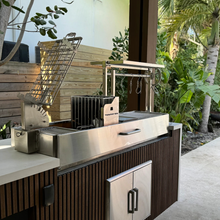 Load image into Gallery viewer, Tagwood BBQ "BBQ08SS" Built-In Argentine Santa Maria Wood Fire & Charcoal Gaucho Grill