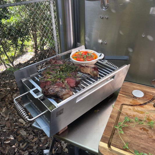 Tagwood BBQ "BBQ07SS" Table-Top Warming Brazier