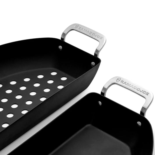 Kamado Joe "Karbon Steel" Half Moon Pan Set