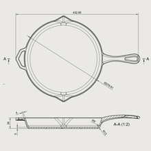 Load image into Gallery viewer, Ironclad "The Legacy Pan" 28cm Cast Iron Skillet