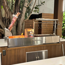 Load image into Gallery viewer, Tagwood BBQ "BBQ08SS" Built-In Argentine Santa Maria Wood Fire & Charcoal Gaucho Grill