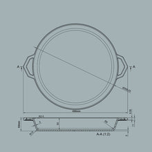 Load image into Gallery viewer, Ironclad Pan Co. "Satin Enamel Grande Legacy Pan" 36cm