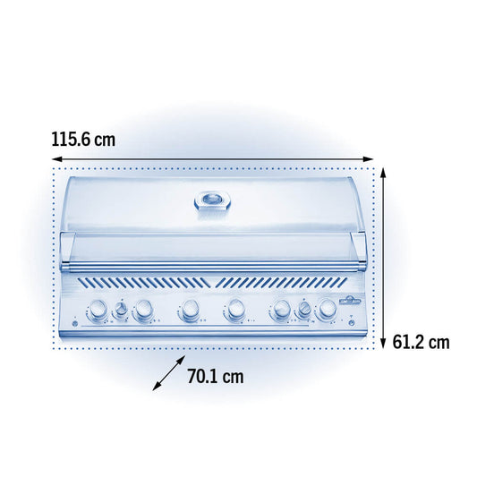 Napoleon "Built-In" 700 Series 44 RBI with Dual Infrared Rear and Bottom Burners