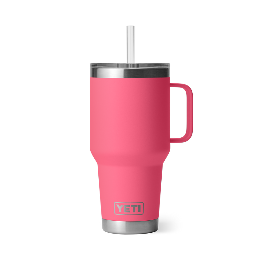 YETI Rambler 35oz (994ml) Straw Mug in Tropical Pink