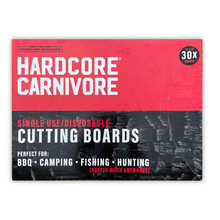 Load image into Gallery viewer, Hardcore Carnivore "Disposable Cutting Boards" - 30 Pack