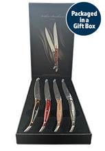 Load image into Gallery viewer, Wilkie Bros. "Pakkawood Steak Knife Set" 4 Piece