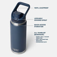 Load image into Gallery viewer, YETI "Rambler" 26oz Bottle with Flip Chug Cap
