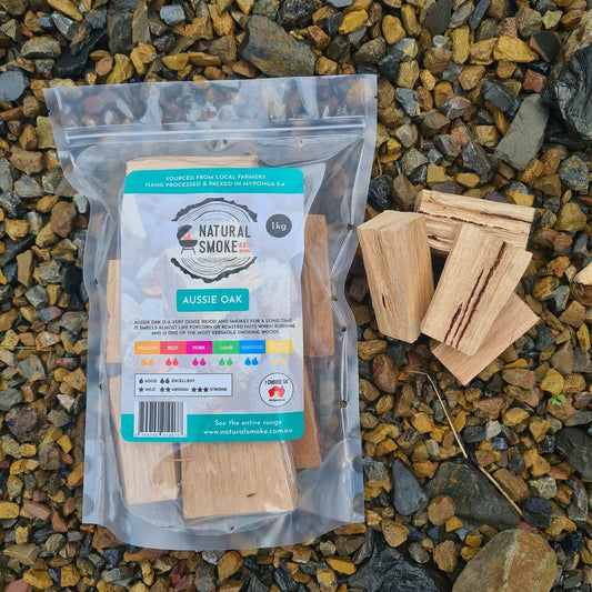 Natural Smoke "Smoking Chunks" - Aussie Oak 1kg