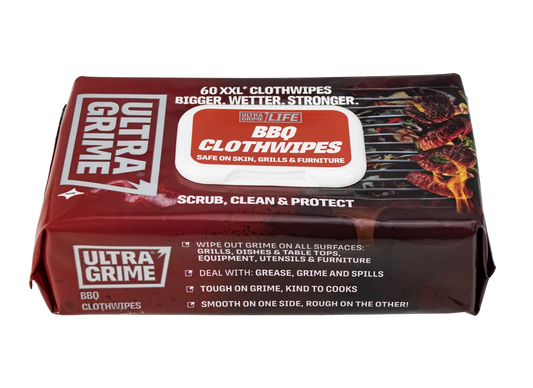 Ultra Grime "XXL+ Barbecue Clothwipes" - 60 pack