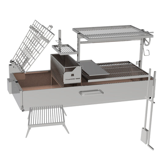Tagwood BBQ "BBQ28SS" Built-In Argentine Santa Maria Wood Fire & Charcoal Gaucho Grill”