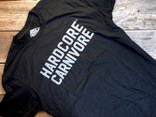 Load image into Gallery viewer, Hardcore Carnivore &quot;Grey-on Black Block Logo&quot; T-Shirt
