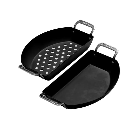 Kamado Joe "Karbon Steel" Half Moon Pan Set