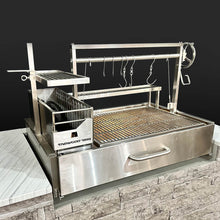 Load image into Gallery viewer, Tagwood BBQ &quot;BBQ25SS&quot; Built-In Santa Maria Argentine Charcoal &amp; Woodfired Parrilla Grill
