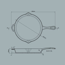 Load image into Gallery viewer, Ironclad "The Legacy Pan" 28cm Cast Iron Skillet
