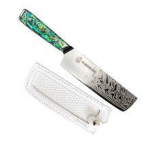 Load image into Gallery viewer, Chef Supply Co. "Nakiri Vegetable Knife 18cm" Sea Creature Series
