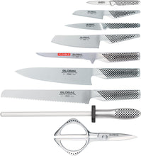 Load image into Gallery viewer, Global &quot;Takashi 8pc Knife Block Set &quot;
