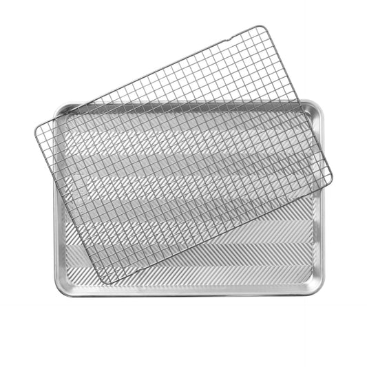 Nordic Ware "Naturals Prism" Half Sheet Pan with Non-Stick Grid