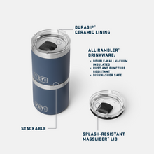 Load image into Gallery viewer, YETI "Rambler" 10oz Ceramic Lined Stackable Lowball
