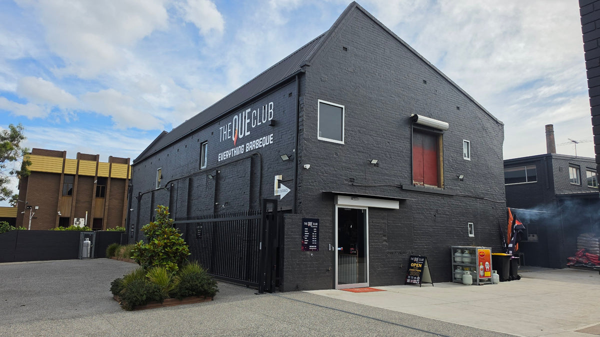 The Que Club store front at 3-7 Syme St, Brunswick, Melbourne