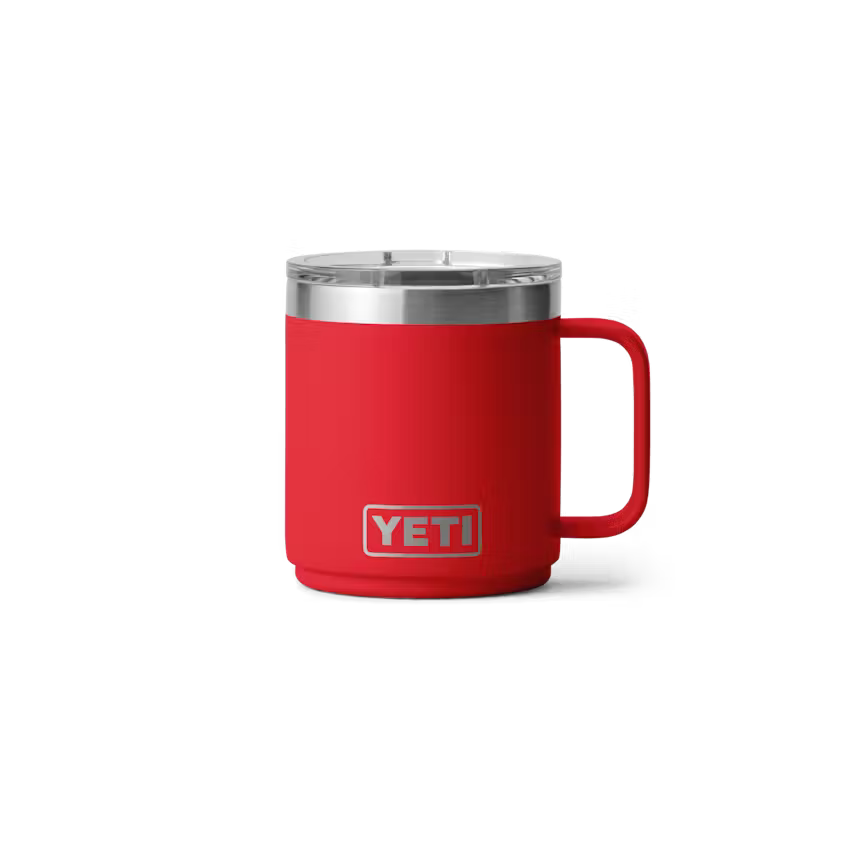 YETI Rambler 10oz (295ml) Ceramic Stackable Mug in Rescue Red