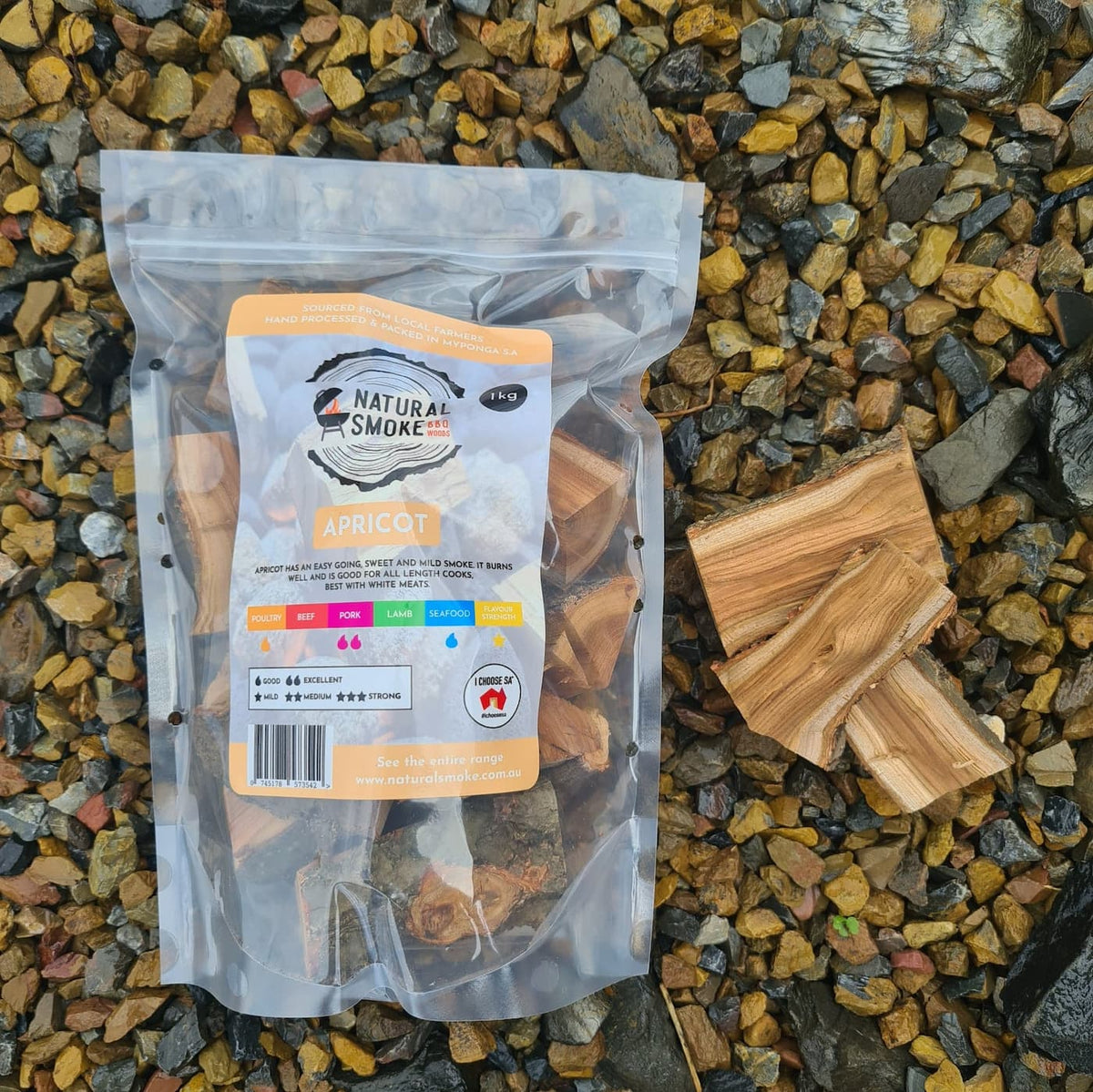 Natural Smoke "Smoking Chunks" - Apricot 1kg