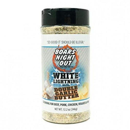 Boars Night Out "White Lightning Double Garlic Butter" Rub Shaker