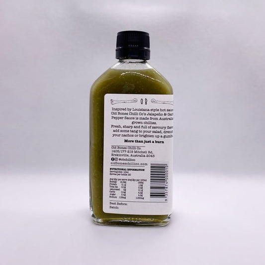 Old Bones Chilli Co. "Jalapeño & Garlic Pepper Sauce"