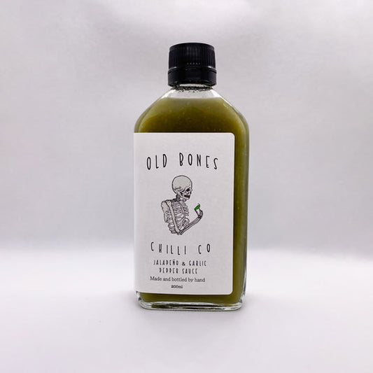 Old Bones Chilli Co. "Jalapeño & Garlic Pepper Sauce"